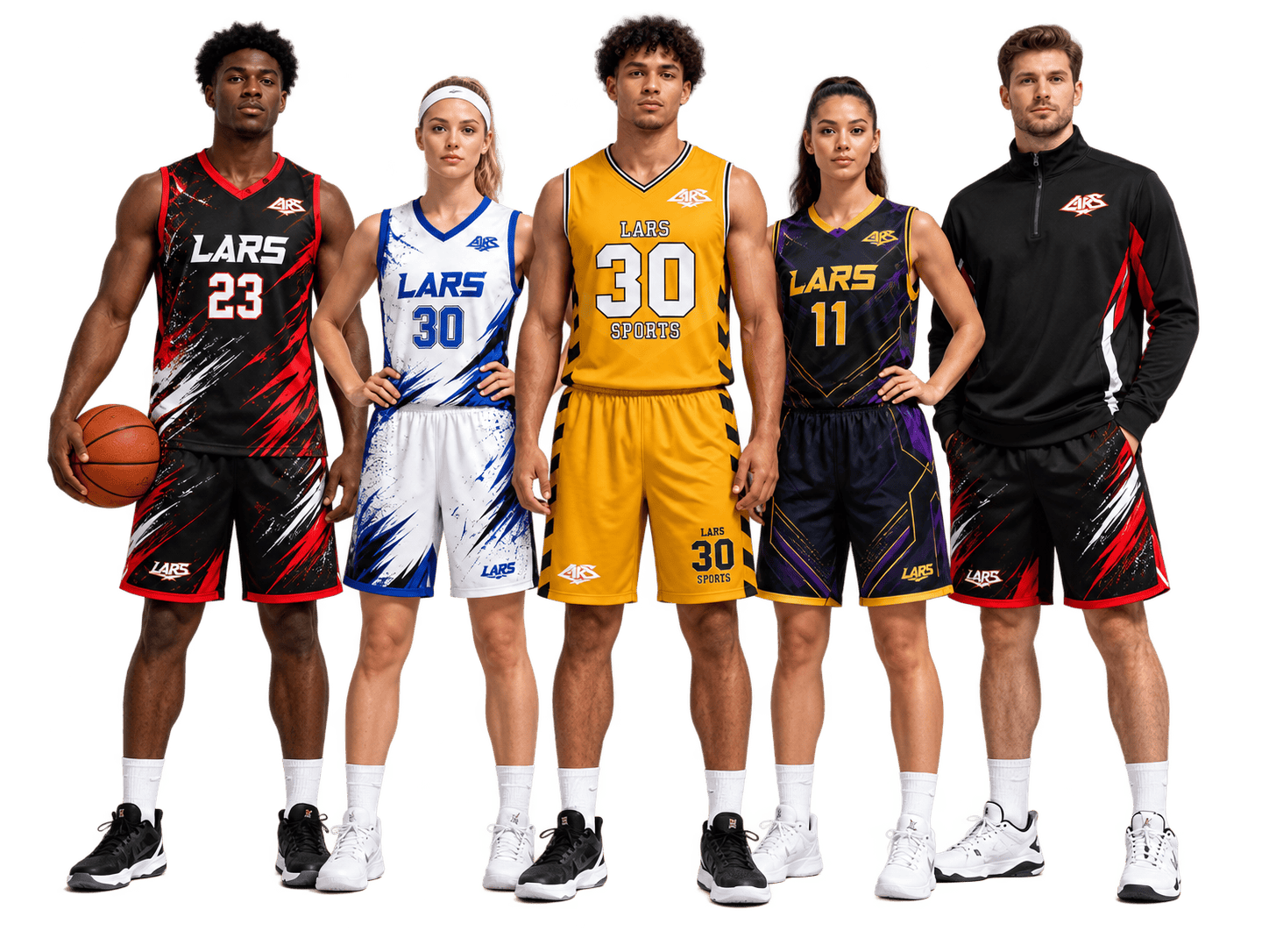 Custom basketball jerseys and team uniforms by LARS International