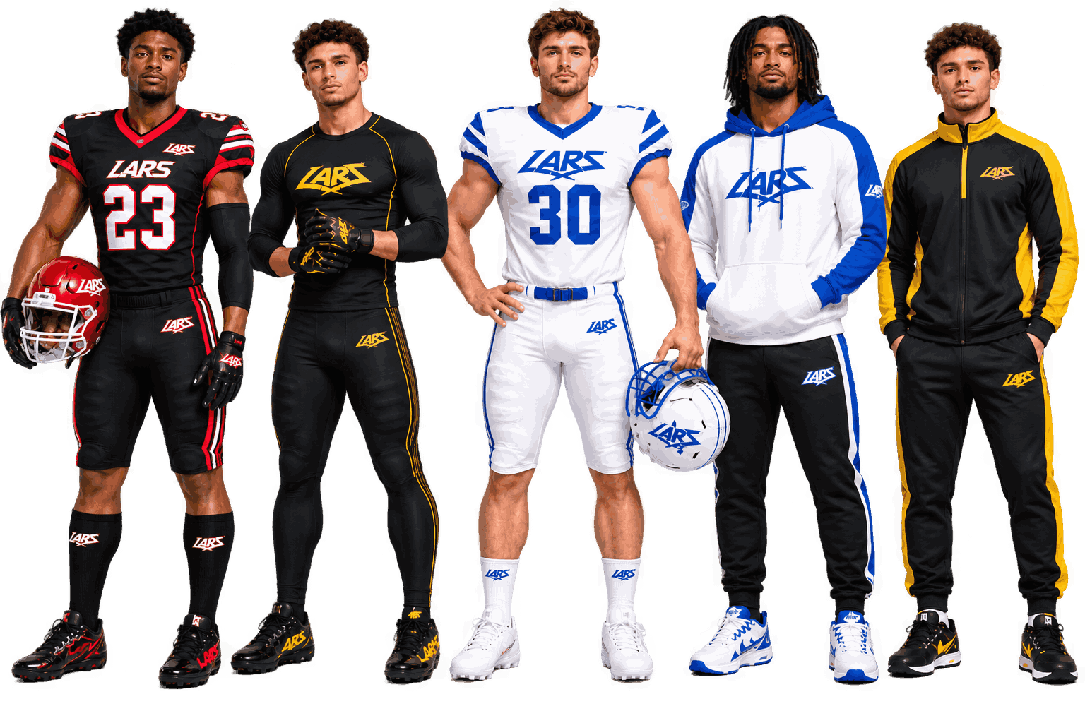 Custom American football uniforms and jerseys by LARS International