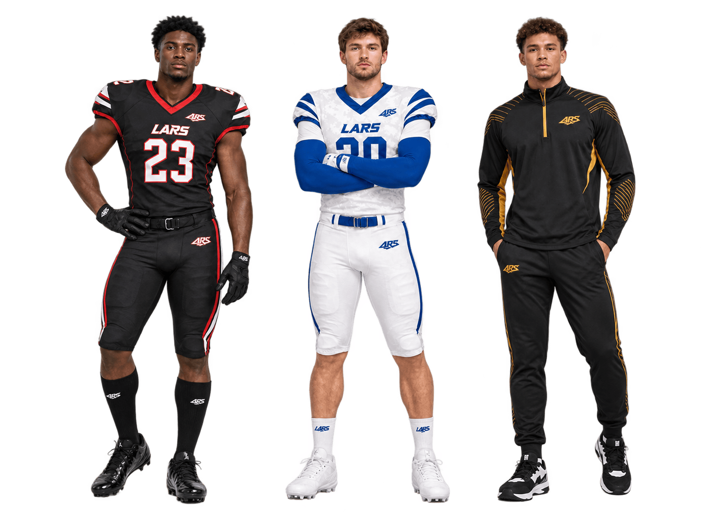 Custom American football uniforms and jerseys by LARS International